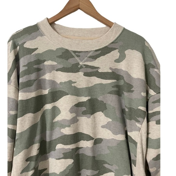 Aerie Good Vibes Camo Oversized Crewneck Sweatshirt - Picture 5 of 5